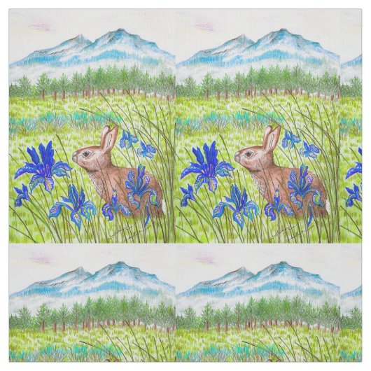 バニーアイリスフィールド ファブリック (見本)