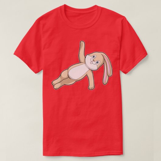 バニーアットヨガストレッチ Tシャツ (デザイン正面)