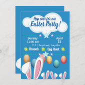 バニーイヤーイースターカスタムパーティー 招待状 (正面/裏面)