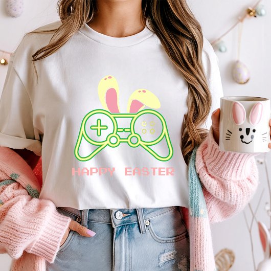 バニーイヤーズのゲームコントローラティー;ゲーマーイースター Tシャツ