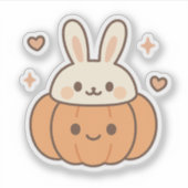 バニーイヤーズパンプキン顔 シール (正面)