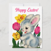 バニーインフラワーズハッピーイースターカスタムレトロ シーズンカード (正面)