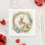 バニーインフローラリース スタンダードランチョンナプキン (インサイチュ)