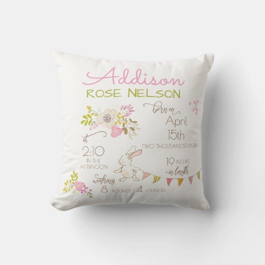 バニーイン春子供部屋記念 クッション (正面)