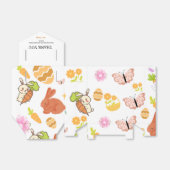 バニーイースターありがとう誕生日パーティーの好意 フェイバーボックス (折り畳みなし)