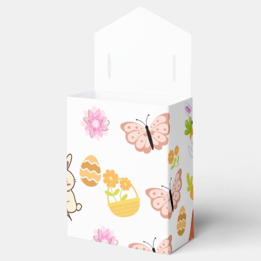 バニーイースターありがとう誕生日パーティーの好意 フェイバーボックス (オープン)