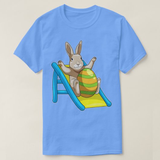 バニーイースターの卵のスライド Tシャツ (デザイン正面)