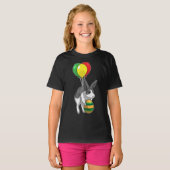 バニーイースターの卵のバルーン Tシャツ (正面フル)