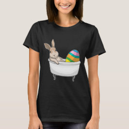 バニーイースターイースターエッグバスタブ Tシャツ