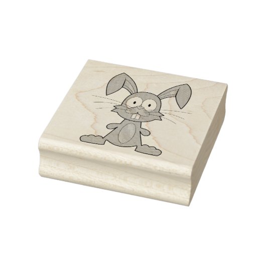バニーイースターウッドアートスタンプ ラバースタンプ (スタンプ)