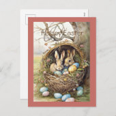 バニーイースターエッグフォレスト シーズンポストカード (正面/裏面)