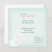 バニーイースターエッグ狩り招待状 招待状 (正面/裏面)