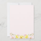 バニーイースターガールベビーシャワー招待状 招待状 (裏面)