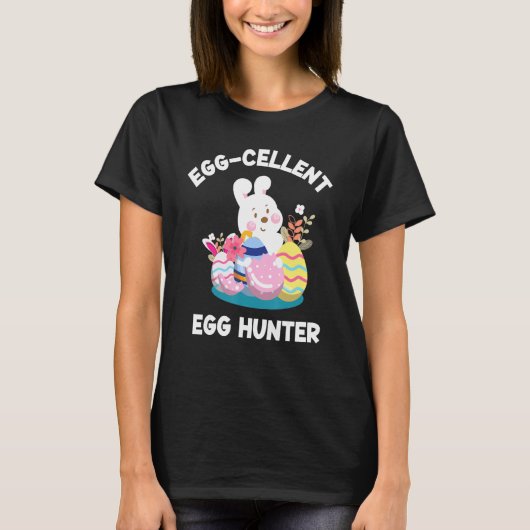 バニーイースターデイティー卵の卵ハンターイースター Tシャツ (正面)