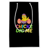 バニーイースターデザイン ミディアムペーパーバッグ (正面)