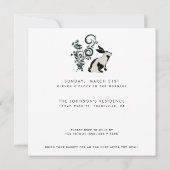 バニーイースターモダンブランチを乗り越える 招待状 (裏面)