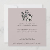 バニーイースターモダンブランチを乗り越える 招待状 (裏面)