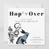 バニーイースターモダンブランチを乗り越える 招待状 (正面)