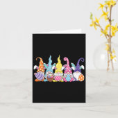 バニーイースター春格言イースターホールディングエッグハンティ カード (黄色い花)