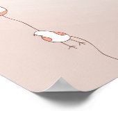 バニーウィズチューリップ春ホリデーラビット ポスター (角)