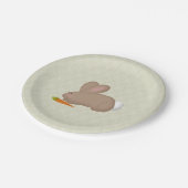 バニーウィズニンジン紙プレート ペーパープレート (アングル)