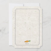 バニーウィズブルーボウ招待状 招待状 (裏面)