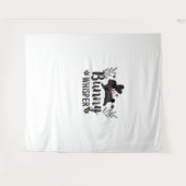 バニーウイスパーラバおもしろいビットグラフィック タペストリー (正面(横))