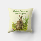 バニーウサギがアメリカを再び枕にする クッション (裏面)