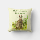 バニーウサギがアメリカを再び枕にする クッション (正面)