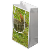 バニーウサギのギフトバッグ スモールペーパーバッグ (裏面アングル)