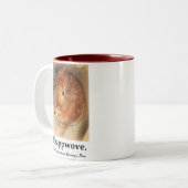 バニーウサギのサンタの非難の変形させるマグ ツートーンマグカップ (正面左)