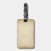 バニーウサギのタンののどの革 ラゲッジタグ (裏面縦)