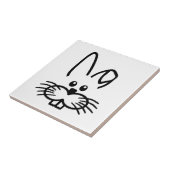 バニーウサギの顔 タイル (側面)