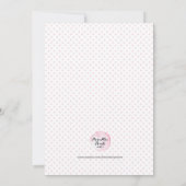 バニーウサギは誕生日の招待状を結び付けます 招待状 (裏面)