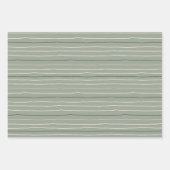 バニーウサギフローライースターブランチオリーブカラー ラッピングペーパーシート (正面2)