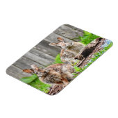 バニーウサギ二頭 マグネット (左側)