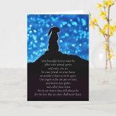 バニーウサギ悔やみや弔慰ロストオブペットスピリチュアル動物 カード (黄色い花)