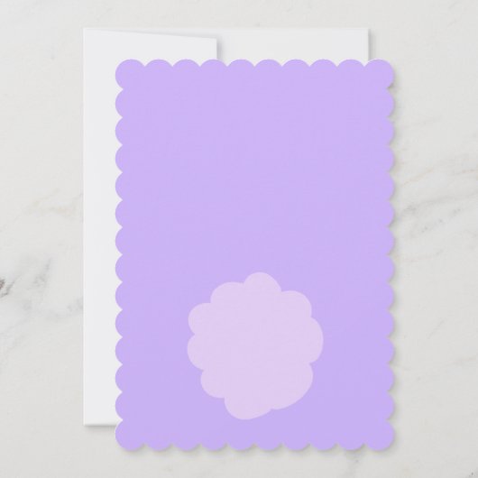 バニーウサギ耳パープルイースターブランチ卵狩り 招待状 (裏面)