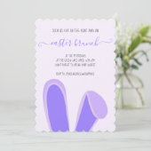 バニーウサギ耳パープルイースターブランチ卵狩り 招待状 (スタンド正面)