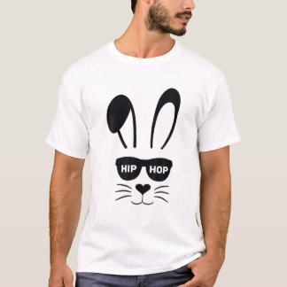 バニーウサギ顔サングラスイースターデイボーイズ Tシャツ