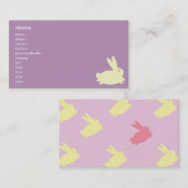 バニーウサギ-ビジネス 名刺 (正面/裏面)