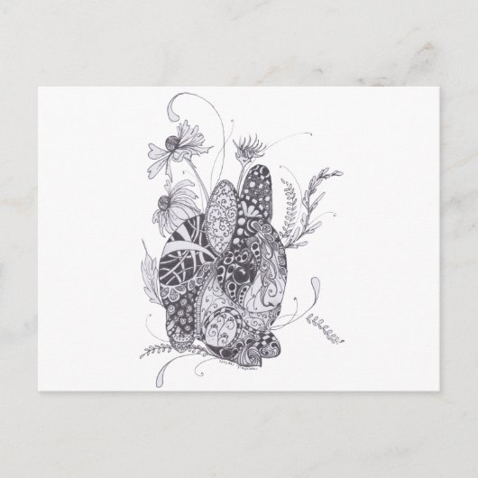 バニーウサギ ポストカード (正面)