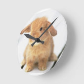バニーウサギ ラウンド壁時計 (傾斜)