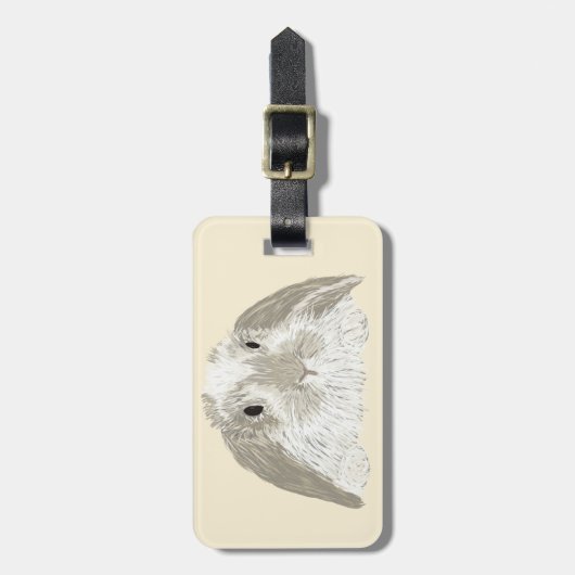 バニーウサギ ラゲッジタグ (正面縦)