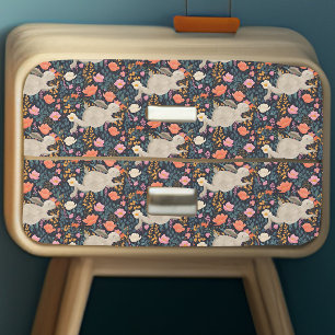 バニーウッドランドコテージコアフローラデクページ 薄葉紙