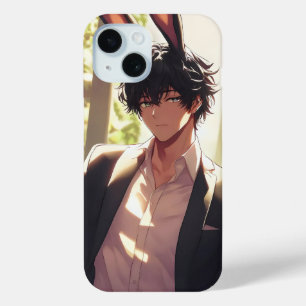 バニーエレガントイケメン・アニメ iPhone 15ケース