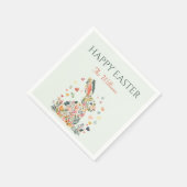 バニーエレガント春ブランチ スタンダードカクテルナプキン (角)