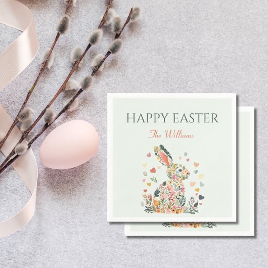 バニーエレガント春ブランチ スタンダードカクテルナプキン