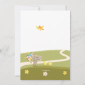 バニーオンザウェイイースター招待状 招待状 (裏面)