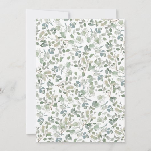 バニーオンザウェイグレイネリーガールファースト誕生日 招待状 (裏面)